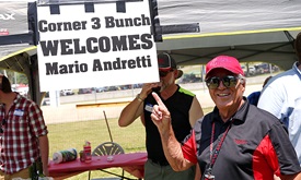 Thumbnail for Andretti takes up invitation to lunch from Corner 3 Bunch