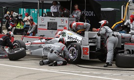 Thumbnail for Penske's pit stop prowess across all four cars shines through