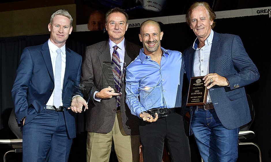 Tony Kanaan and Arie Luyendyk