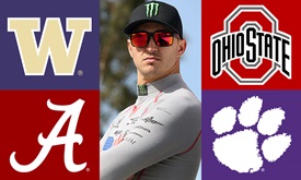 Thumbnail for Rahal makes tough picks for college football semifinal games