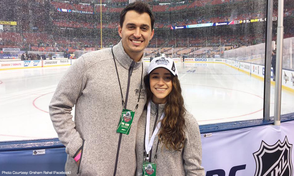 Graham Rahal and Aly Raisman