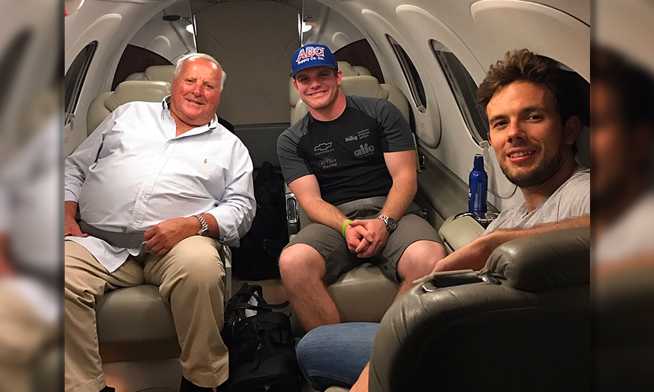 A.J. Foyt, Conor Daly, and Carlos Munoz