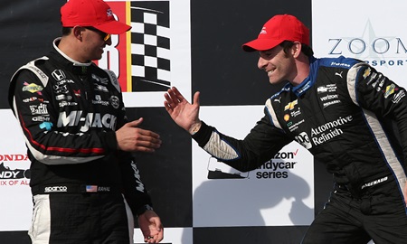 thumbnail for Pagenaud, Rahal return to scene of epic 2016 race duel at Barber