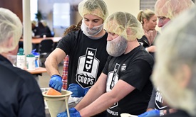 Thumbnail for Hinchcliffe brings speed to process of packing meal bags for food banks