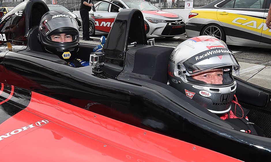 Ron Capps and Mario Andretti