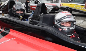 Thumbnail for Drag racer Capps gets bucket list thrill with ride from Andretti