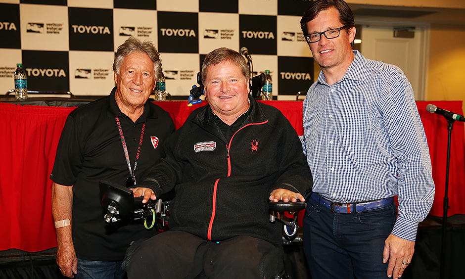 Sam Schmidt, Mario Andretti, and Doug Boles