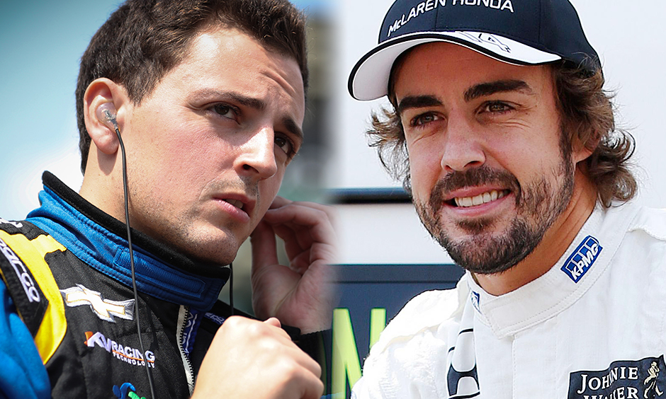 Stefan Wilson and Fernando Alonso