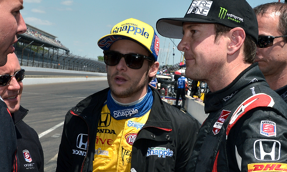 Marco Andretti and Kurt Busch