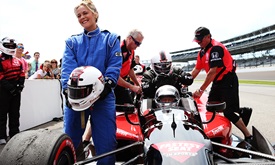 Thumbnail for 'Wimpy Kid' star Silverstone learns speed of INDYCAR first-hand