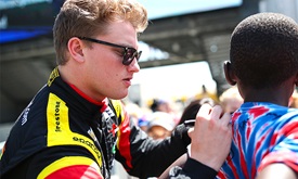 Thumbnail for Karam takes lessons from wrestling into racing