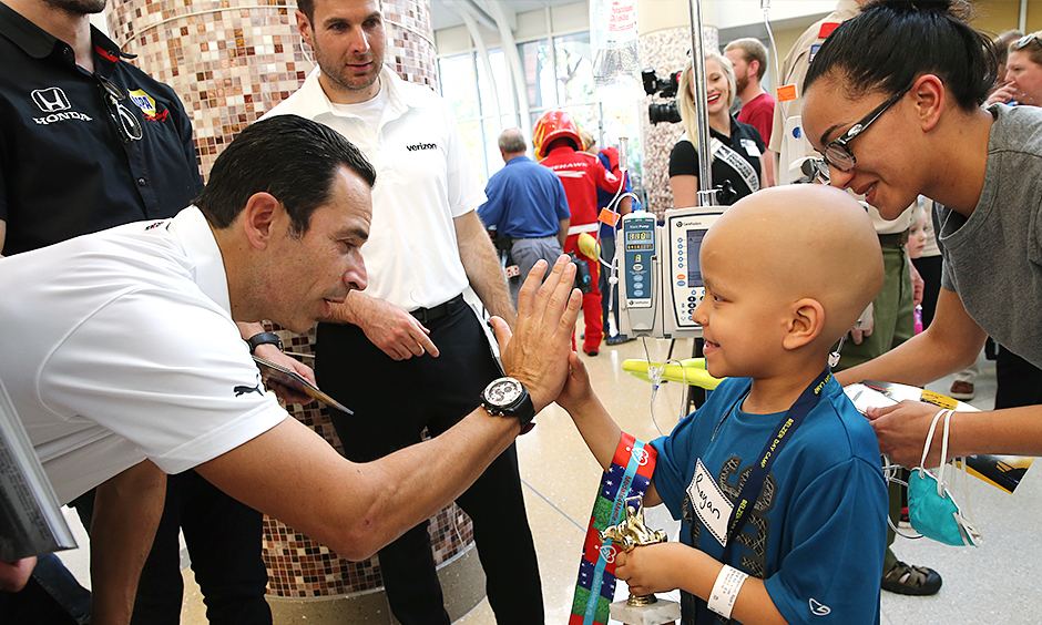 Helio Castroneves and Will Power