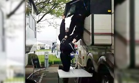 Thumbnail for Drivers find ways to wash away time during Indy 500 qualifying delay