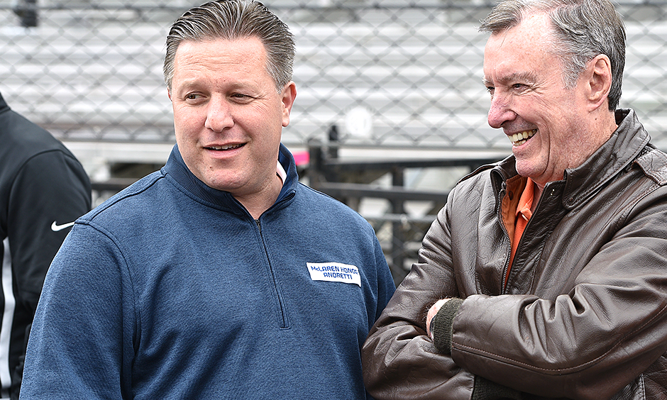 Zac Brown and Johnny Rutherford