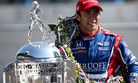 Thumbnail for Sato's life comes full circle with first oval win at Indianapolis 500