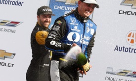 Thumbnail for Rahal owns the day with pole, win at Belle Isle