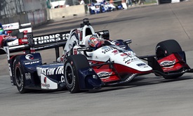 Thumbnail for Rahal drives to dominant win in first of Belle Isle doubleheader