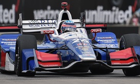 Thumbnail for Sato keeps rolling with pole position for second race at Belle Isle