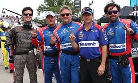 Thumbnail for Andretti crewmen, Honda engineer savor consecutive Indy 500 wins
