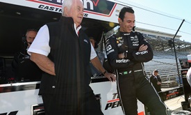 Thumbnail for Castroneves won't have Penske's familiar voice guiding him today
