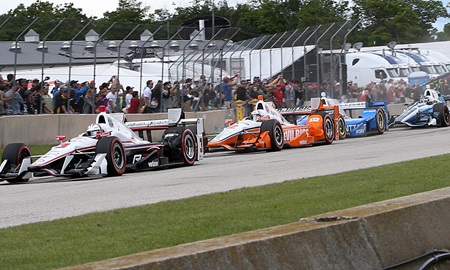 thumbnail for Relive Road America action with variety of INDYCAR videos