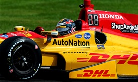 Thumbnail for Hunter-Reay leads practice day for Honda Indy 200 at Mid-Ohio
