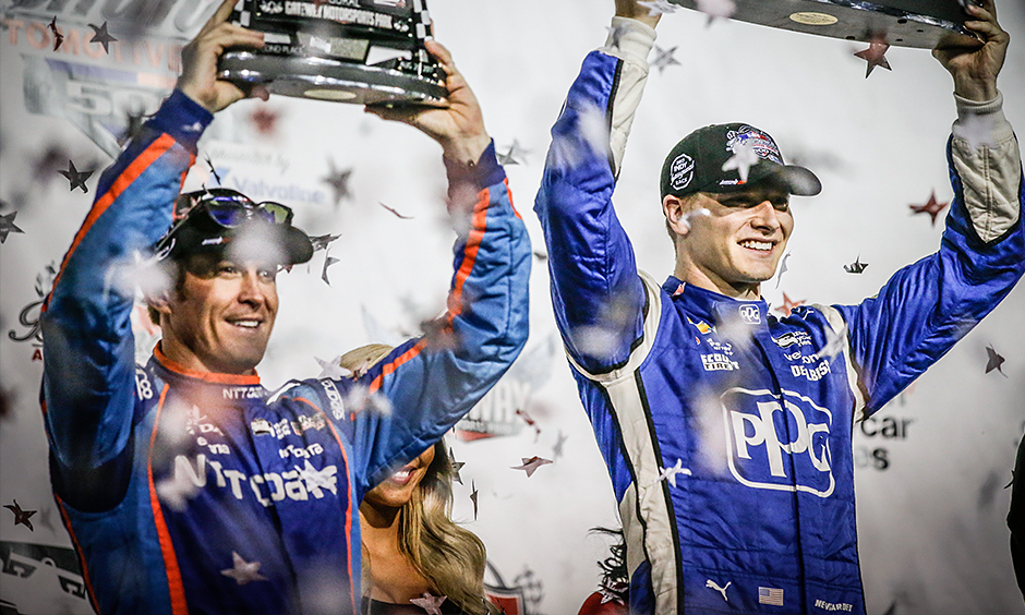 Scott Dixon and Josef Newgarden