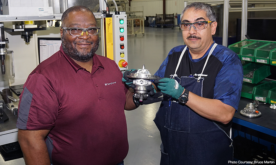 Ray Jones and Francisco Luvananos of BorgWarner