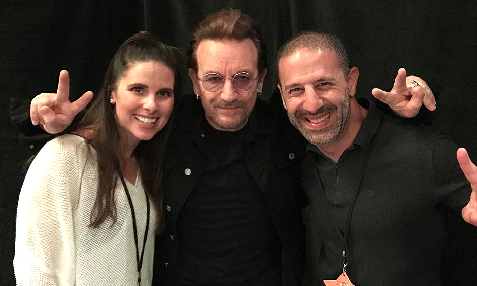 Lauren Kanaan, Bono, and Tony Kanaan