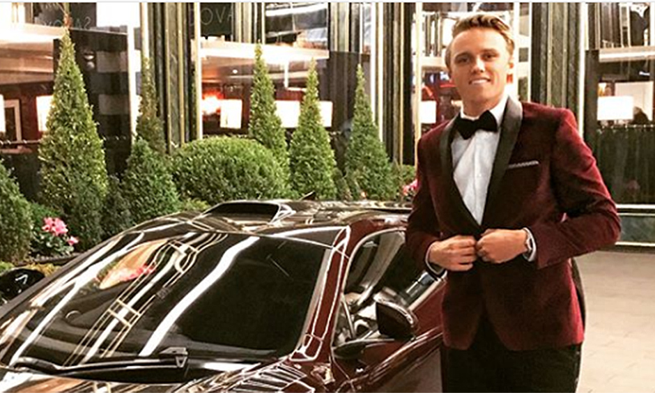 Max Chilton photo shoot