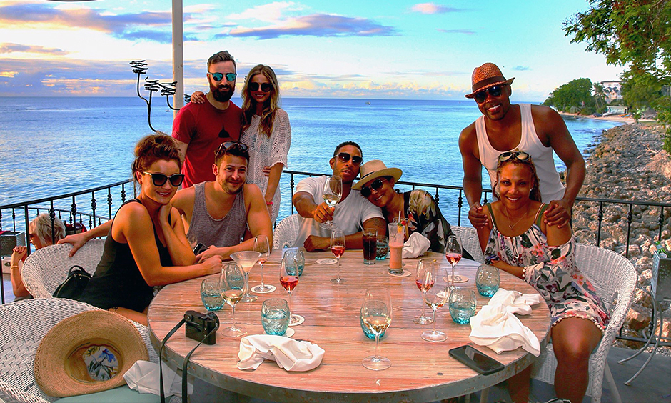 James Hinchcliffe, Ludacris, and Marco Andretti