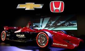 Thumbnail for New car for 2018 has INDYCAR manufacturers' engines revving