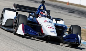 Thumbnail for Rahal can't get over 'sexy' look of new car after testing it for first time