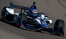 Thumbnail for Sato heads pack as all cars get track time in Phoenix open test