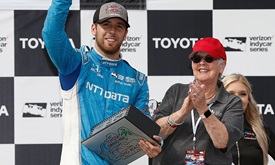 Thumbnail for Surging Jones looks to keep it going at Honda Indy Grand Prix of Alabama