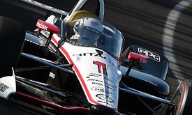 Thumbnail for Newgarden puts windscreen through test at Indy