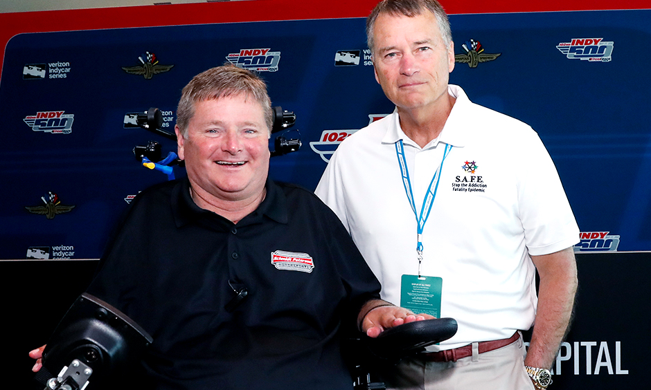 Sam Schmidt and Retired US Navy Admiral James 'Sandy' Winnefeld, Jr.