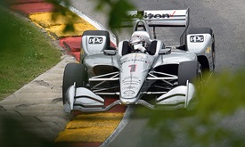 Thumbnail for Newgarden finds groove in opening Road America practice