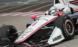 Thumbnail for Newgarden delivers pole-winning run in changing Toronto conditions