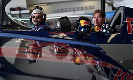 Thumbnail for Harvey gets his thrills, and ills, from Red Bull aerobatic plane ride