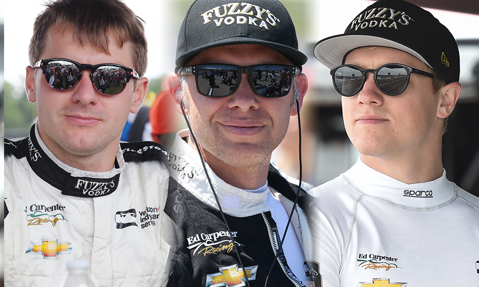 Jordan King, Ed Carpenter, and Spencer Pigot