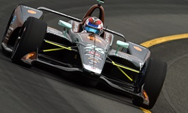 Thumbnail for Rookie Veach speeds to top of Pocono practice chart