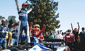 Thumbnail for Sato takes win at Portland, while Dixon dodges disaster to hold points lead
