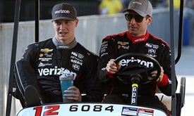 Thumbnail for Chances may be small, but Penske drivers still racing for championship