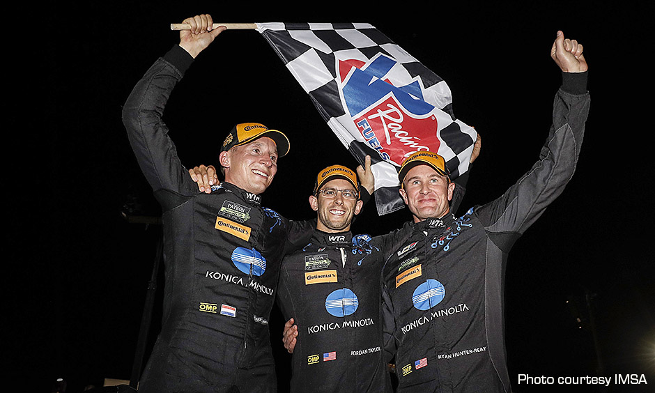 Wayne Taylor Racing drivers celebrate win