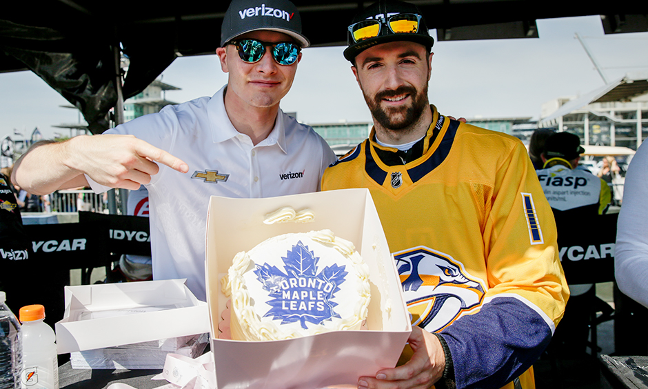 Josef Newgarden and James Hinchcliffe