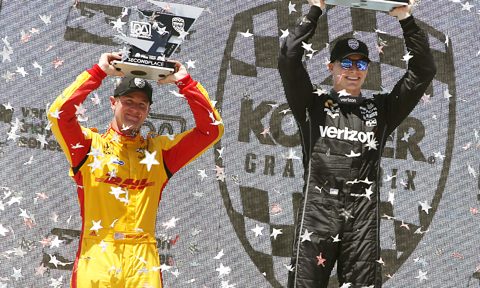 Ryan Hunter-Reay and Josef Newgarden