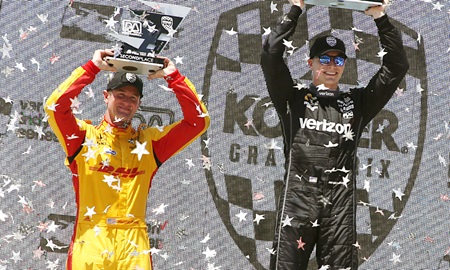 thumbnail for Hunter-Reay, Newgarden form Team USA for Race Of Champions