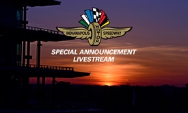 Thumbnail for Watch Indianapolis Motor Speedway announcement livestream
