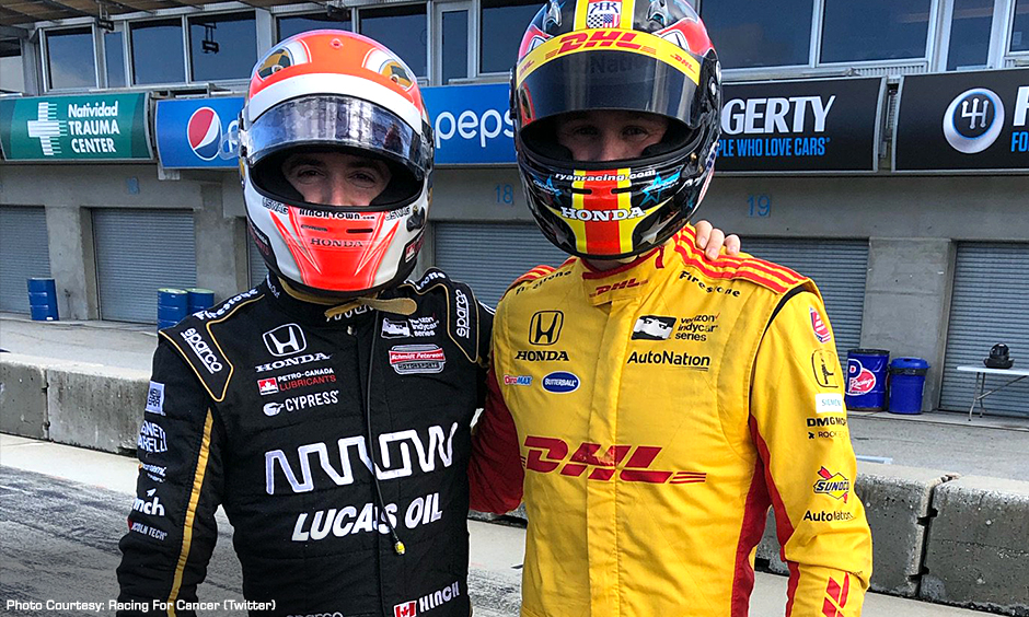 James Hinchcliffe and Ryan Hunter-Reay